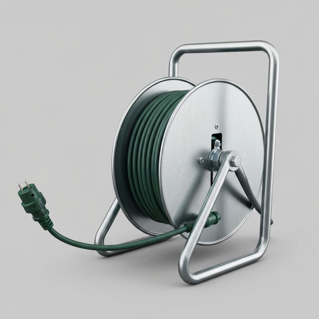 Heavy-Duty Cable Reel 100ft