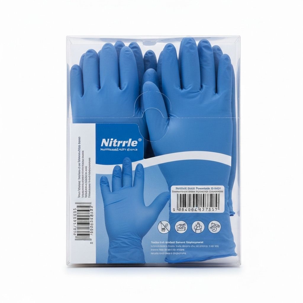 Nitrile Gloves, Box of 100